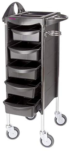 Efalock Piccolo 4002 Zipp Schwarz,silber Arbeitswagen