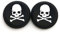 Capuchons en silicone pour touches de manettes PS4 DualShock 4, PS4 Pro Slim, Xbox One, Xbox One S Elite, Xbox 360, PS3, PS2, Wii U - Collection Skull Blanc blanc