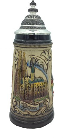 Zöller & Born Bierkrug Köln Reliefseidel 0,5 Liter Bierseidel