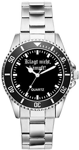 KIESENBERG Klagt Nicht kämpft Geschenk Artikel Idee Fan Uhr 2695