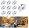 Balahu Mini-Einbaustrahler, klein, 10 Stück, 1 W, LED, kleine Spot-Lampe, Deckenleuchte mit Transformator, LED-Downlights, warmweiß, für Schrank/Schrank/Küche/Wohnzimmer, Energieklasse A