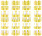 TUPARKA 24 Stk. Papierkrone Golden King Crowns Goldfolie Party Crown Hutkappe zur Geburtstagsfeier Babyparty Foto Requisiten (6 Styles)
