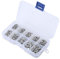 Fafeicy 500 Piezas M2 Remache sólido de Aluminio, 3 mm-18 mm de Longitud, Remache sólido de Cabeza Plana con Aluminio
