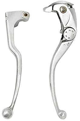 S SYUU Motorrad Hebel Bremsgriff Aluminium Bremshebel Kupplungshebel kompatibel mit Honda CBR 1000 RR CBR1000RR CBR600RR CBR 600 RR 2007-2018 Polished Silver