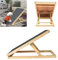 EFAN Dog Ramp Folding Pet Ramp Car Dog Ladder - Height Adjustable with Non-slip Carpet Safety Pets Ladder, Portable Solid Wooden Dog Ramp for travel (L70xW35cm, H30-40cm)