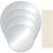 4 Pieces Round Thing Cake Boards Silver Cake Circle Base Boards 6 Inches, 8 Inches, 10 Inches, 12 Inches Cake Support Boards 12 Pieces Wooden Cake Dowels Cake Dowel Rods for Wedding Birthday Party