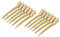 12 pinzas para el cabello de pico de pato, pinzas de acero antideslizantes para teñir y seccionar, pinzas para el cabello para corte de pelo de barbero, peluquería(oro)