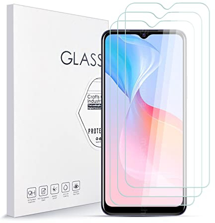 Asoway Verre Trempé pour Vivo Y21s [3 pièces] | Protection écran Film HD Dureté 9H Glass, Ultra Résistant, Anti Rayures, Anti-Bulles Facile à Installer