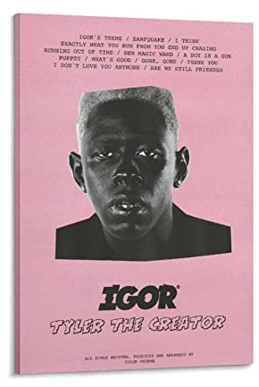 Tyler The Creator Igor Poster auf Leinwand, Kunstposter und Wandkunst, modernes Familienschlafzimmerdekor, Poster, 50 x 75 cm