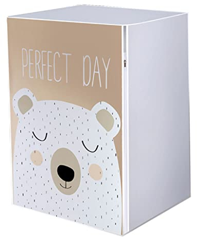 Washing Machine Cover,Washer/Dryer Cover Sunscreen Dustproof Cover with Zipper,Washer Dust Cover Tumble Dryer Cover,Waterproof Sun Protective Cartoon Pattern for Pulsator Washing Machine Style2