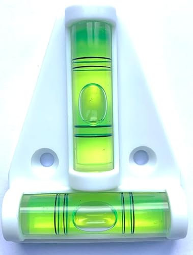 New Day Solutions Caravan Trailer Motor Home T Type Spirit Level -White, Green (0002)