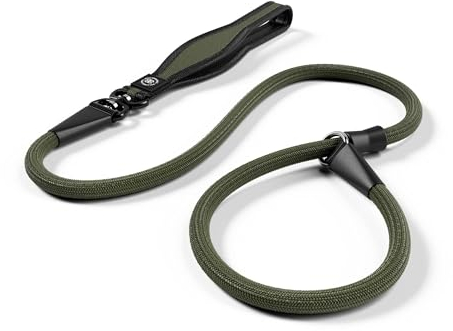 BullyBillows Anti-Pull Anti-Choking Training Dog Lead | 1.2m Active Light Dog Lead Designed With Graded Materials | Suitable For Strong Dogs | Suitable For All dog Breeds | Khaki