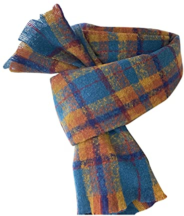 Schal Damen Winter Kariert Groß Elegant Weich Halstuch XXL Deckel Winterschal Herbst Winter Kuschelig Warm Kariert Plaid Frauen Schlupfschal Deckenschal Damenschal Cape