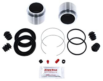 Bigg Red – FRONT Brake Caliper Rebuild Repair Kit + Pistons – Fits HONDA CR-V (2001–2006)
