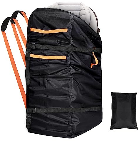 LIHAO Transporttasche Kinderwagen Flugzeug 120x61x46cm Gate Check Reisetasche 900D Wasserdicht Aufbewahrungstasche Schutzhülle für Kinderwagen Buggy Kindersitz Autositz
