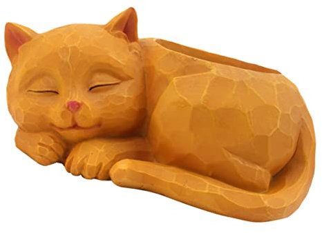 Cabilock Blumendekor Blumenkinderzimmerdekor Botanisches Dekor Cartoon-Katze Blumentopf Pflanzgefäß Neuheit Sukkulententopf Katzenform Blumentopf Tierblumentopf Gartenblumenbehälter Bonsai