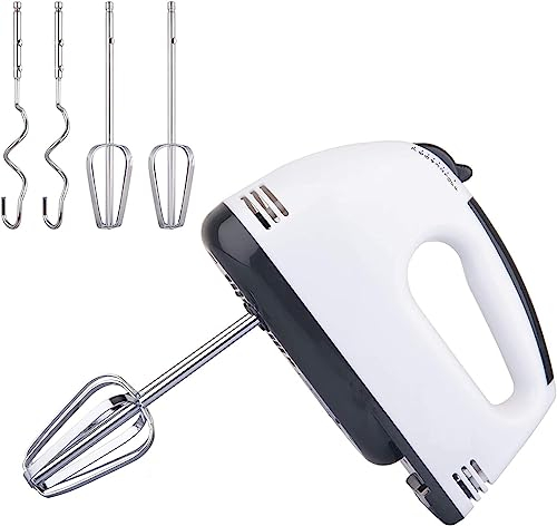 SQUADO Sbattitore Elettrico 180W Frullatore 7 velocita' Impastatore Doppia Frusta, in Acrilonitrile butadiene stirene