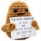 Patate Positive© | Cadeau Original & Amusant | Decoration Maison | Idee Drole | Anniversaire & Fete | Fille Garcon Femme Homme Frere Sœur Ami Enfant Ado | Surprise Collegue Bureau | Peluche Motivation