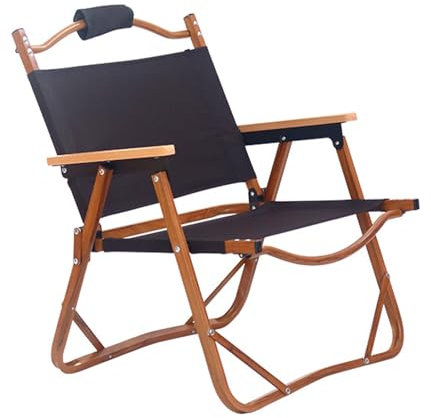 Klappbarer Campingstuhl, Tragbarer Zusammenklappbarer Angelstuhl, Strandstuhl, mit Armlehne for Outdoor- Und Indoor-Wanderrasen-Picknick (Color : B, Size : S)