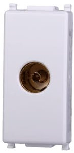 IXTRIMA Presa Tv diretta connettore femmina compatibile plana colore bianco EV2251