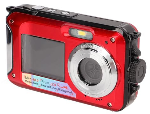 Caméra sous-Marine 2,7K, Full HD 48MP Autofocus 10 Pieds, Appareil Photo Numérique étanche, Zoom Numérique 16X, Caméra sous-Marine Compacte Flottante pour Selfie pour Enfants en