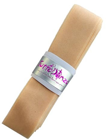 TuttoDanza - Nastro Elasticizzato pretagliato per Punte Danza Classica Scarpette Ballo Saggio Ballerina (per Un Paio di Punte)