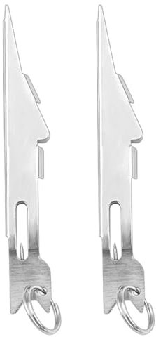 Sarini 2-teiliges Werkzeug zum Binden von Angelknoten,Werkzeug zum Binden von Angelhaken Werkzeug zum Binden von Fliegenfischen,Anglerzubehör,Nagelknoten-Bindewerkzeug für Haken,Köder und Schnur