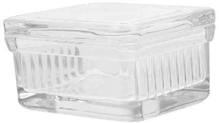 ULTECHNOVO Glas Färbegefäß Transparent Objektträger Färbetank Mit Halterung Für Mikroskop Objektträger Langlebig Und Korrosionsbeständig Für Labor Und Forschung