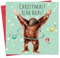 Twizler Lustige Weihnachtskarte Orang-Utan – Frohe Weihnachten Karten lustig – Weihnachtskarte für Herren – Herren-Weihnachtskarte für Ihn, Ehemann, Vater, Sohn – Damen-Weihnachtskarte für Ihre Frau,