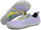 SAGUARO Barfußschuhe Damen Barfuss Schuhe Leicht Fitnessschuhe Herren rutschfest Atmungsaktiv Traillaufschuhe Laufschuhe Mit Zero-Drop Sohle Hellviolett 40 EU