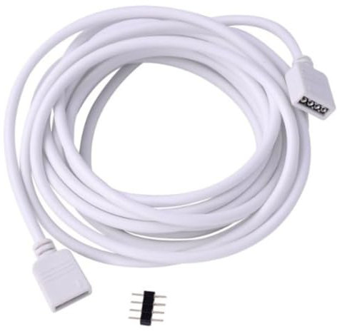 VOSAREA 10M LED RGB Streifen Verlängerungskabel Mit 4 Poligem Stecker Ideal Für Die Verbindung Von RGB LED Strips Und Lichtbändern Einfach Zu Installieren Und Zu Verwenden