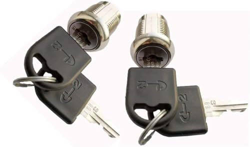 MECOLOR CL-2 Universeller Schließzylinder | Austauschbarer Zylinderschloss-Satz für Schränke/Türen (2er Set) | Einfacher Einbau ohne Bohren in 5 Min