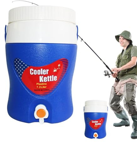 Insulated Water Dispenser, Insulated Drink Dispenser - Cold and Hot Water Dispenser with Tap | Drink Jug with Handle, Cooler Jug for Hot and Cold Milk Tea Coffee