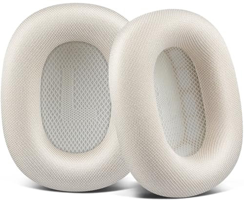 SOULWIT Ersatz Ohrpolster für AirPods Max Over-Ear-Kopfhörer, Ersatzpolster Polster mit strapazierfähigem Mesh-Stoff, weicherem Schaumstoff