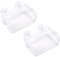 Toyvian 2Stücke Reptilien Wassernapf Transparentes Futternapf Basin für Eidechsen und Geckos Escape Design für Sicheres Füttern und Auslaufsicher Reinigen