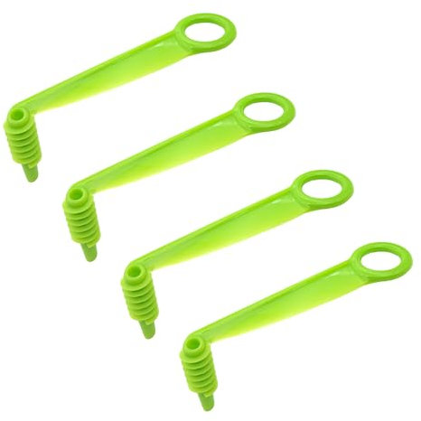 4pcs Tragbarer Spiral-Gemüseschneider Gemüse,Spiralschneider aus lebensmittelechtem Kunststoff,für Kreative Obst und Gemüsezubereitung, Ideal für Gurken, Karotten,Äpfel,Kartoffeln