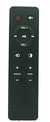 HCDZ Replacement Remote Control for Fluance AB40 High Performance Soundbase TV Speaker System