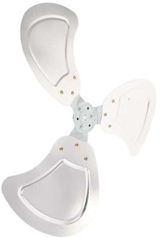 IWOWHERO Aspas de Ventilador de Aluminio de 20 Pulgadas 500 MM Diámetro Interior de 12 MM Repuesto para Ventilador de Pedestal Industrial y Doméstico Aspas Metálicas Silenciosas de Pie