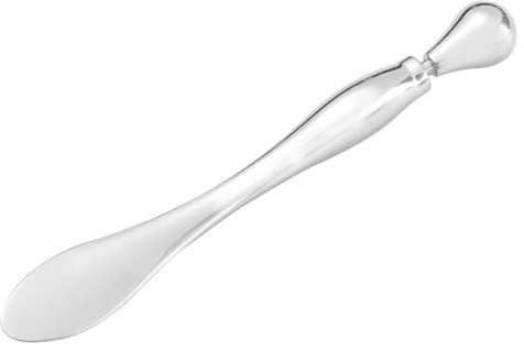 Augenmassagestift aus Zinklegierung, Tragbar und Einfach zu Nutzen | Silberfarbene Ausführung, für Reisepflege, für Augenpartie, Serum und Kosmetikanwendung
