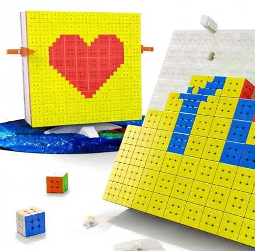 Racocou Zauberwürfel-Puzzle (3,0 cm x 100 Stück), kreatives Denkspielzeug, geeignet für Kinder und Erwachsene, zur Bildung, Stressabbau und logischem Training