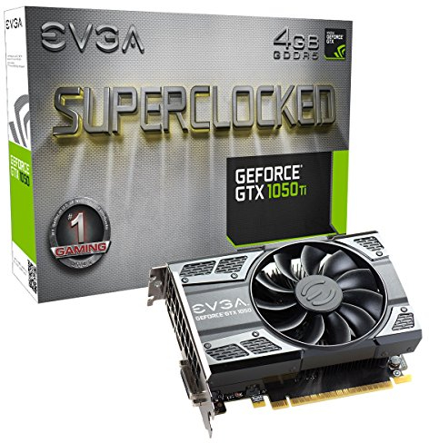 EVGA GeForce GTX 1050 Ti SC GAMING, 4GB GDDR5, DX12 OSD Support (PXOC) Graphics Card 04G-P4-6253-KR