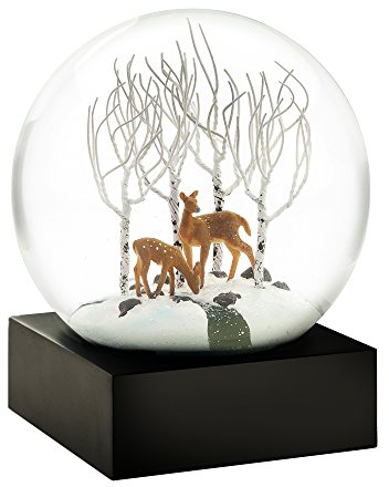 CoolSnowGlobes Rehe im Wald Schneekugel
