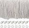 33 Feet Silver Plated Cable Chain Necklace with 30 Jump Rings and 20 Lobster Clasps for Jewelry Making (2.5 mm)
