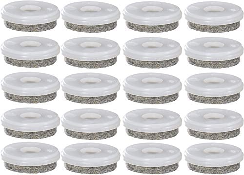 Wagner VAS174 Möbel-Filzgleiter QuickClick Ultrasoft zum Eindrücken ø 30 mm, Kunststoff Natur Inhalt: 20 Stück, Natural, Einsatz ø 30mm