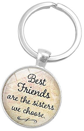 REFURBISHHOUSE Les Meilleures amies sont Les Soeurs Que Nous choisissons Porte-cles creatif pour Les Amis Soeurs Accessoires Cadeaux