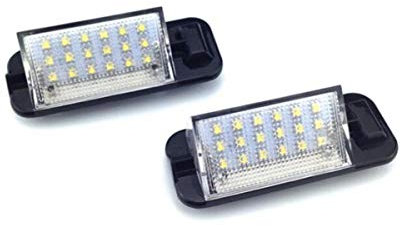 GOFORJUMP 2 Teile/los 18LED 3528SMD Kennzeichenbeleuchtung Lampe Für B/MW E36 1992-1998 Helles Weiß
