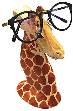 TANG SONG Kreative Holz Hand Geschnitzt Brillenhalter Handgemachte Nase Giraffe Ständer für Büro Schreibtisch Home Decor Geschenke