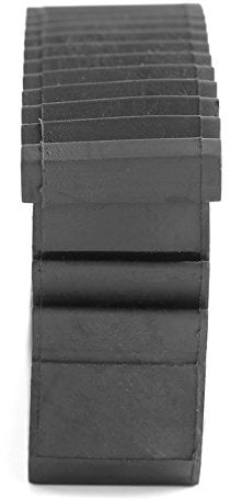 Diyeeni Aluminum Ladder Rubber Feet Replacement, 1 Pair of 2Pcs, Black, 60 x 23mm, Anti-Slip, Safe & Durable