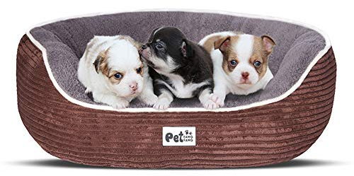 Hundehöhle Hunde Katzenbett Rutschfeste Haustiernest Viereckig Haustierhaus Weich Warm Kätze Schlafsack Cord Höhlenbett Kleine Hund Schlafsack Plüsch Katzenkorb Hundesofa Weihnacht Geschenk