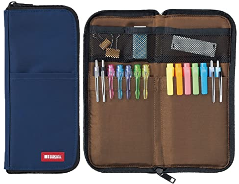 LIHITLAB LAB A7652-11 Stiftebeutel, 1,9 x 9,9 x 21,6 cm, Indigo